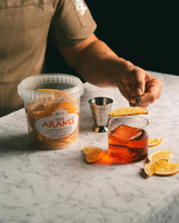 Portocale proaspete liofilizate în jumătăți de felii - portocale reci deshidratate pentru cocktailuri profesionale fructe proaspete liofilizate fructe uscate pentru cocktailuri -1 litru pachet aprox. 70 Produse deshidratate Naty Shop